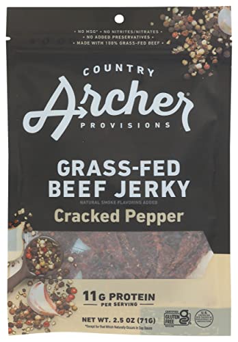Country Archer, Jerky Beef Cracked Pepper, 2.5 Ounce #TOP22