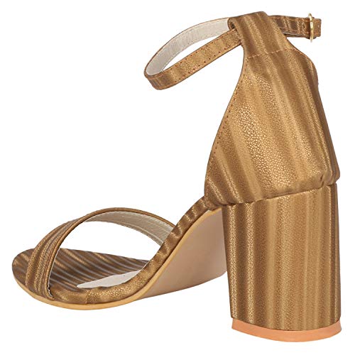 Image of Misto Women's and Girl's Formal Casual Suede Leather Block Heel Sandal