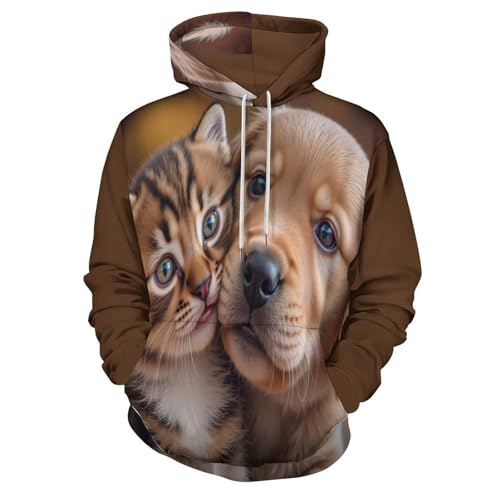 Sweatshirt avec poches pull animaux 3D pour vos sorties décontractées