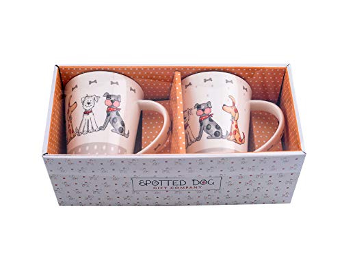 Hund Kaffeebecher Tassen Set 2 Lustig Hunde Kaffeetasse Teebecher Teetassen Keramik Porzellan Hundemotiv Geschenk für Hundeliebhaber Geschenke Hundebesitzer und Hundefreunde - 5