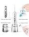 Cordless Water Flosser for Teeth, iTeknic Dental Oral Water Irrigator Pik Portable with 300ml Water Tank, 4+1 Jet Tips Teeth Cleaner for Braces, 3 Modes, IPX7 Waterproof, USB Rechargeable, 1 Tips Box