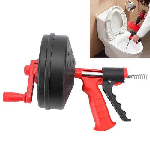Desatascador Manual para Desagües con Muelle de Acero Manganeso 65, Ideal para Inodoros y Cocinas (Muelle de 10 m) miniatura 5