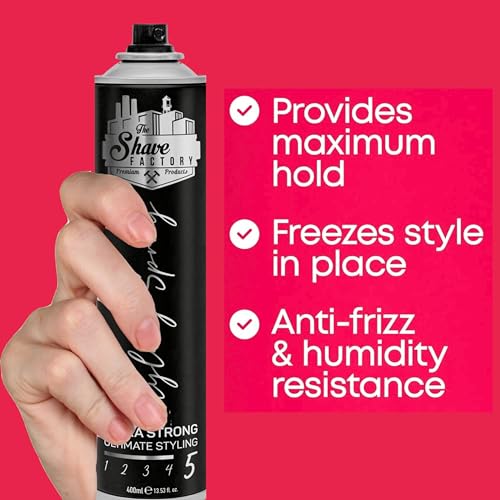 The Shave Factory Ultra Strong Styling Spray 400ml miniatura 6