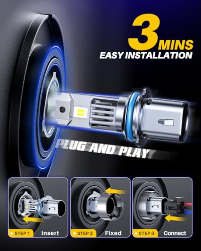 Image of AUTOONE 2026 Upgraded 9004 HB1 Headlight Bulbs, 1000% Bright 50000 Lumens
