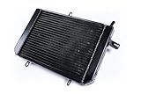 avdb moto Radiateur d'Eau compatible avec SUZUKI GSR 600 GSR600 GSR 600 WVB9 2006 2011, GSR 400 GSR400 GSR 400 GK7 2006 2012 Type Racing en Aluminium