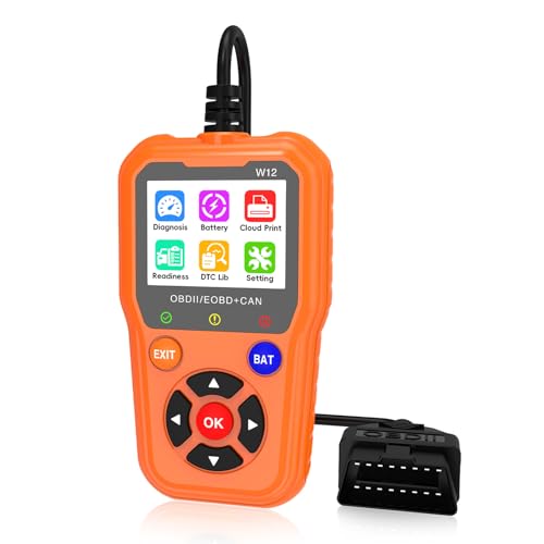 flintronic OBD2 Diagnostic Auto Valise Voiture, OBD2 Valise Diagnostic Auto Français pour Renault, Peugeot, VW, Dacia, Lecteur de Code d'erreur de Moteur,...