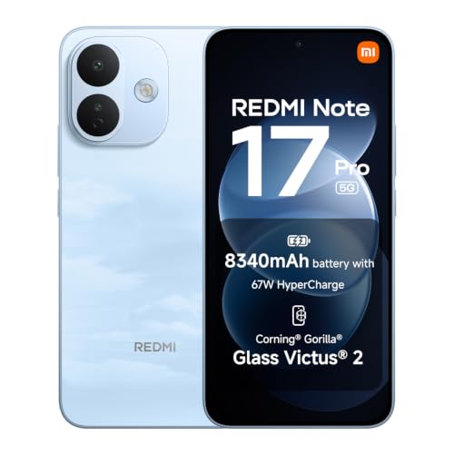 Xiaomi REDMI Note 17 Pro 5G, Smartphone 6+256GB, Sky Blue, 8340mAh Battery