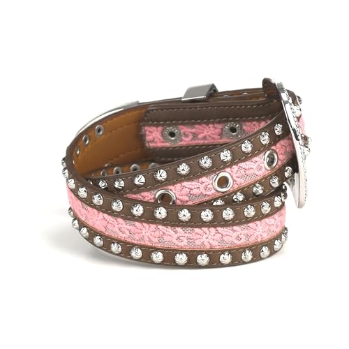 ARIAT Girls' Floral Lace and Silver Studs Belt3
