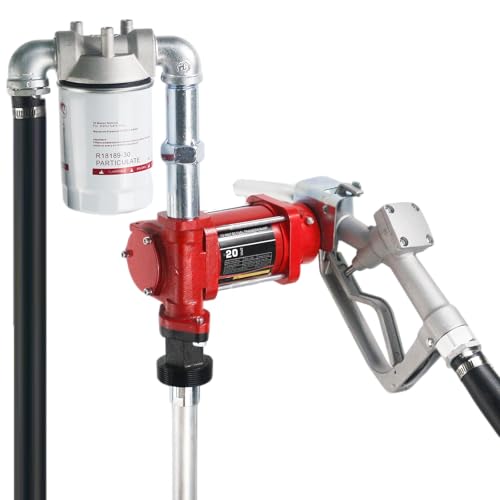 12V DC fuel transfer pump with manual nozzle kit