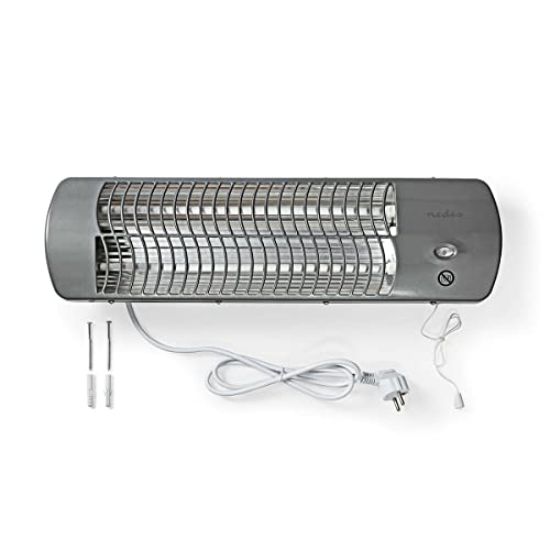 Nedis HTBA10GY Heizstrahler Bad-Schnellheizer 1200W für 12m² in Grau