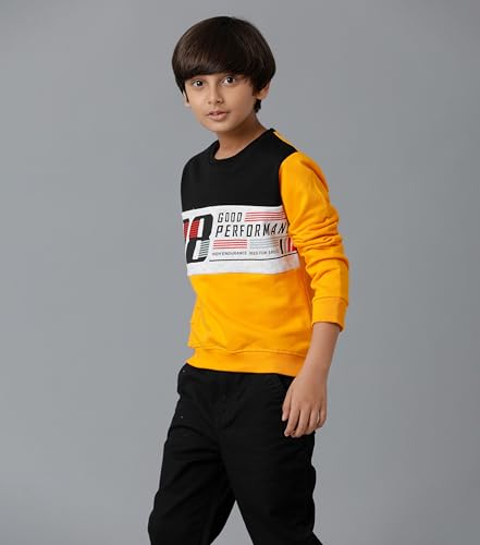 Image of KYDA KIDS 100% Cotton Unisex Boys and Girls Hoodies | Hooded Neck Chest Printed Full Sleeve Sweatshirts for Unisex
