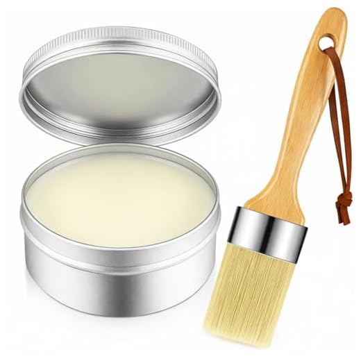 BBTO Chalk Wax for Furniture with Brush, Sealer, Sealer,7 Ounces,Clear