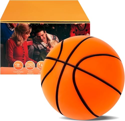 Xiangqianzou Silent Basketball,2026Upgrade Dribble Dream (24 cm/9,4 Zoll) Lautlose Basketball,hochdichter Schaumstoffball Für Das Training im Raum,Lightweight Training Ball