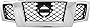 Garage-Pro Grille Assembly Compatible with Nissan Frontier 2009-2017 Chrome Shell/Painted-Black Insert