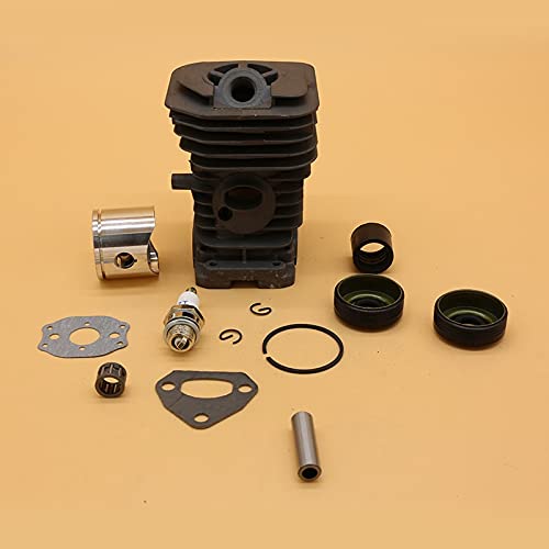 38MM &40MM pierścień tłokowy cylindra uszczelka olejowa świeca zapłonowa zestaw do silnika nadające się do Husqvarna 141 142 136 137 części silnika do piły łańcuchowej gazu (Size : HUS142 40MM)
