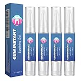 QOCUILC 4Pcs Erleichterung Parodontalbehandlung Gel,Teeth Repair Gel,Sofortige Zahnfleischbehandlung Wiederherstellung