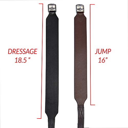 Total Saddle Fit Stability Stirrup Leathers Jump & Dressage Styles - Wide Body English Stirrup Leathers - 54" - Brown #TOP7