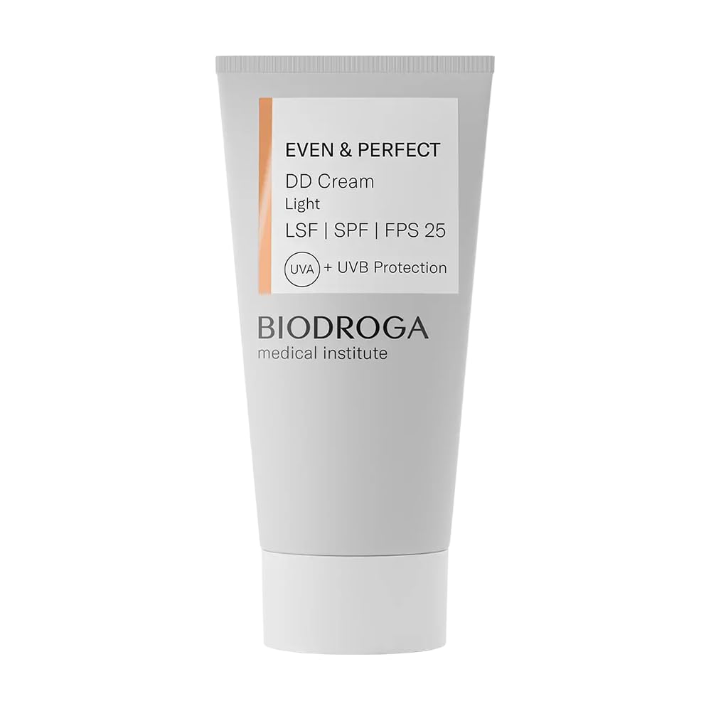 BiodrogaMedical Institute - Even & Perfect DD Cream Light SPF 25 30 ml - Face Cream, Complexion Optimisation, UV Protection, Concealing Imperfections, Care Cream, Paraben-Free, Silicone-Free