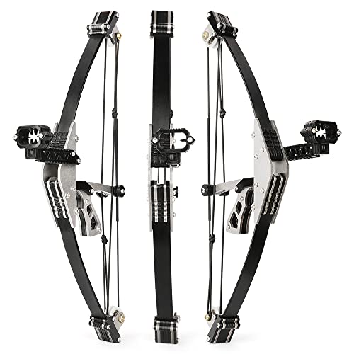Zshjgjr Archery Mini Bow Set Recurve Bow Hunting Bow Longbow Compound Bow Triangle Bow Catapult Rh/Lh For Hunting Shooting Practice Archery Entertainment Fun (Mini Compound Bow(Type1)) #TOP4
