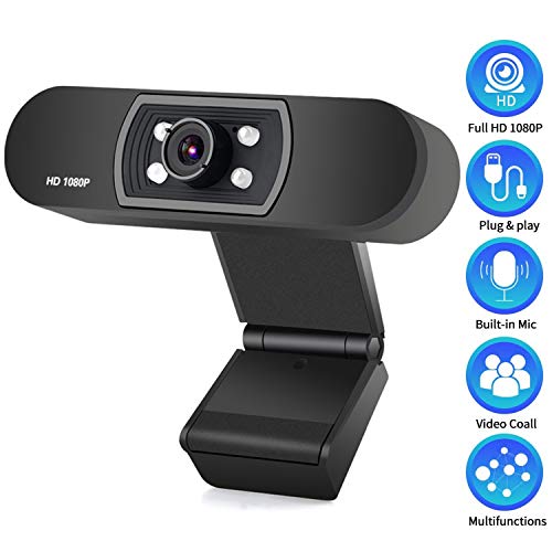 1080P Webcam HD Webcam Network Suspended Camera Network Camera for PC Laptop Desktop