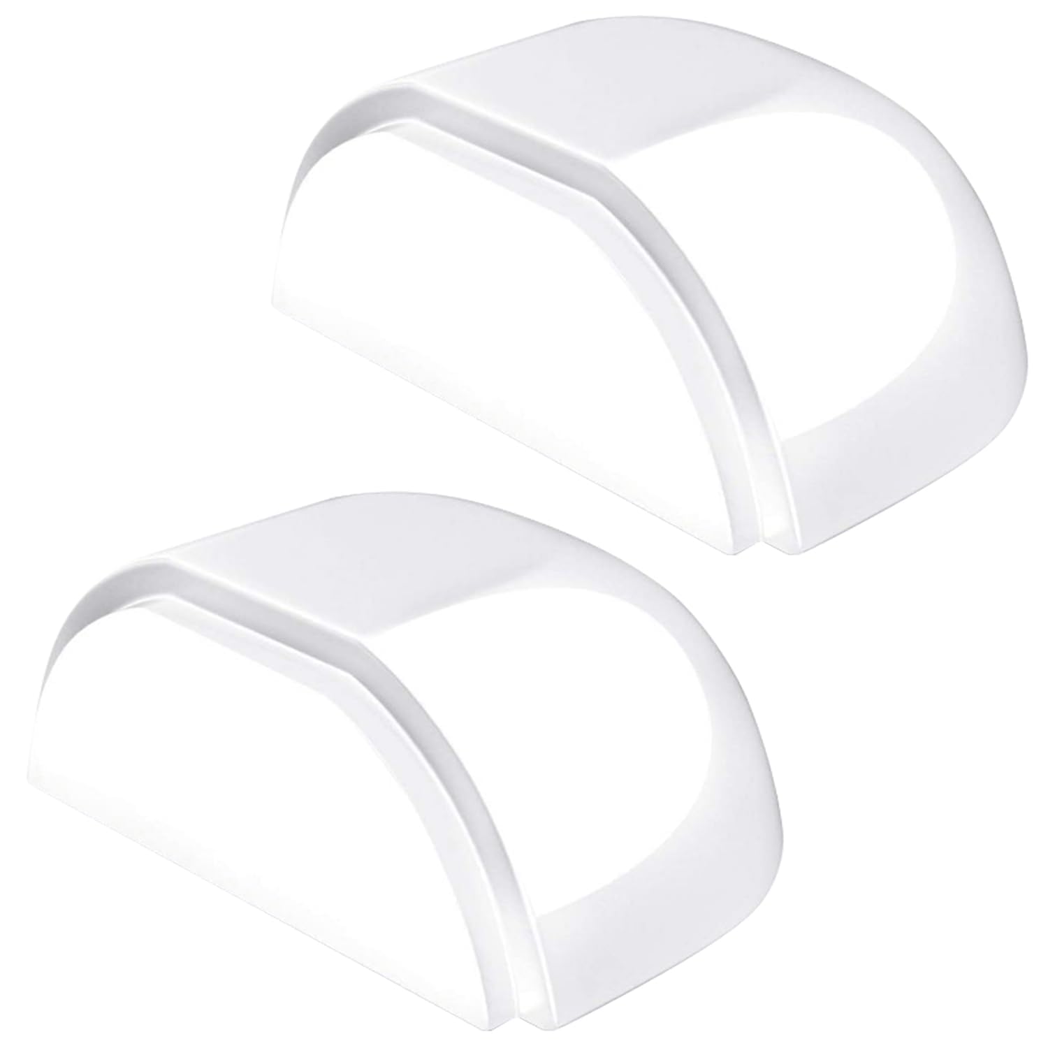 Clear Door Stoppers 2 Pack, Self-Adhesive Floor Buffers for Wall Protection