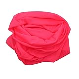 Motique Accessories Solid Seamless Tube Bandana Neck Gaiter Neon Pink