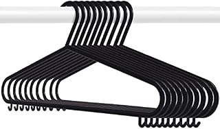 ASAB 10 Packs Plastic Hangers | Adults Coat Jeans Shirts Skirts Hangers | Slim Design Space Saving Laundry Hangers | Clothes Hangers | Durable Plastic | Lightweight