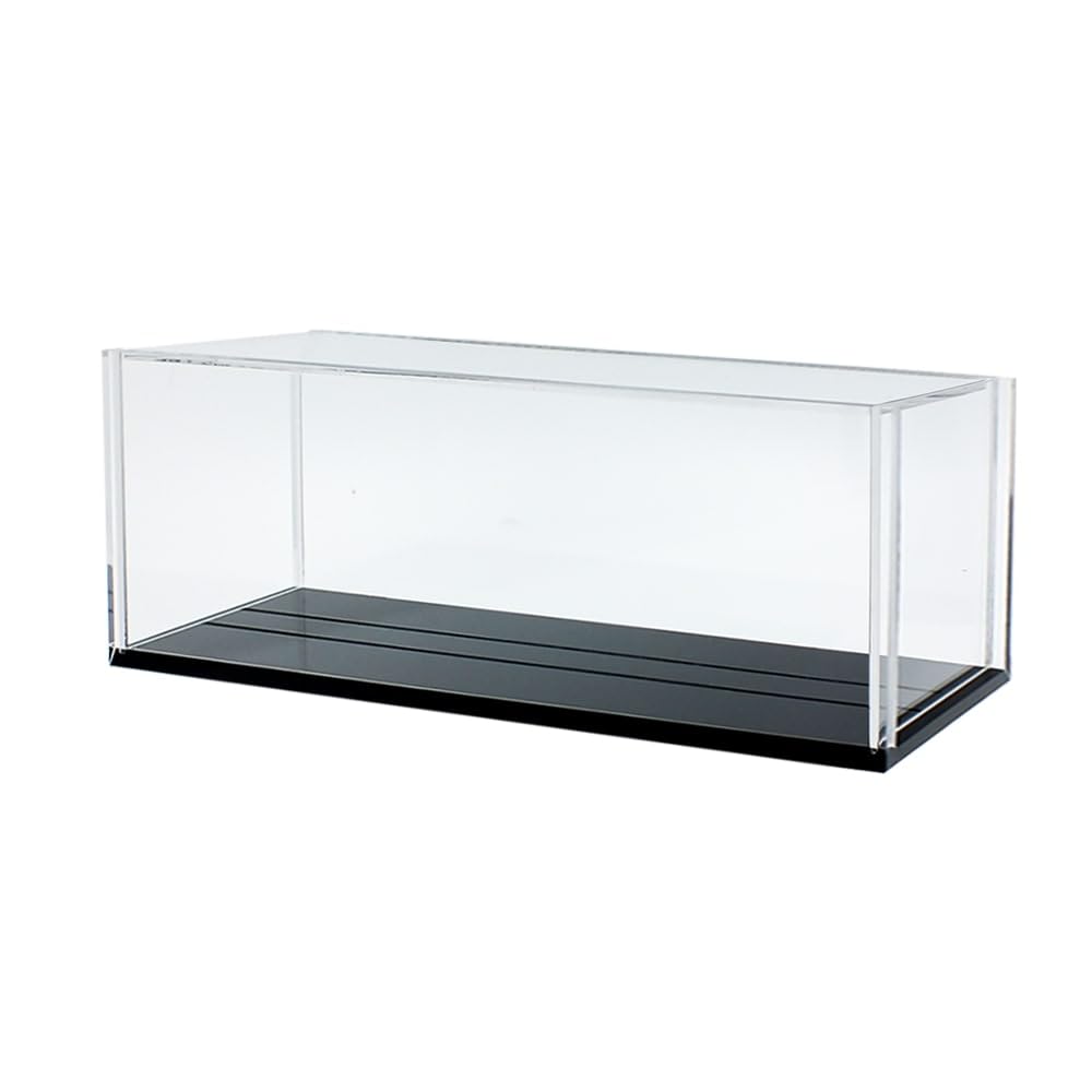 SAFE Lok-Vitrinen Typ A & B – Acryl-Vitrine für H0-Lokomotiven bis 180 mm oder 290 mm | Mit Hochglanzboden & Schiebetüren | Staubschutz & Präsentationsdisplay (Typ B)