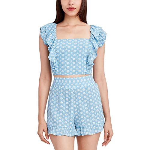 Haut court à bretelles femme top tendance été avec nœud poitrine moderne