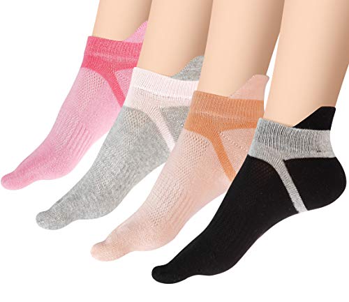 Women's Toe Socks 5 Fingers No Show Cotton Mesh Wicking Athletic Running walking