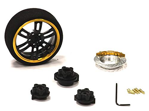Integy RC Upgrades for HPI, Evolution XI Steering Wheel Set for Most HPI, Futaba, Airtronics, Hitec & KO