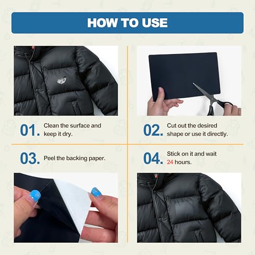 image for KING MOUNTAIN Self Adhesive Nylon Fabric Repair Patch, 9×11 Inches 4 