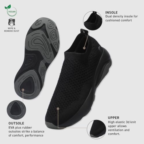 Image of Neeman's Begin Walk Soothe Unisex Slip On Walking Shoes | Breathable Knit Sneakers | Lightweight Cushioned Casual Shoes | Comfortable, Travel & Running Footwear