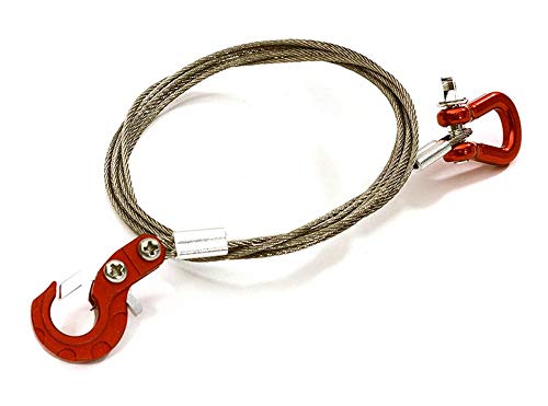 Câble de remorquage 1/10 RC crawler Integy avec crochets et anneau D-ring