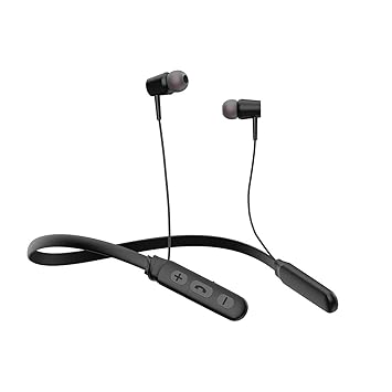 PSN B-11 Wireless Neckband with Noise Cancellation & up to 12 Hours of Playtime, HD Sound Quality, Magnetic Earbuds, Bluetooth 5.0 (Black)