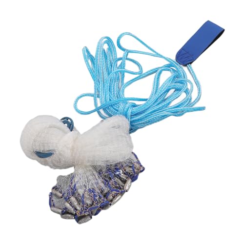 Handmade High Strength Fishing Cast Net Plumbum Sinker 240cm Diameter Portable for All Kinds of Fishermen