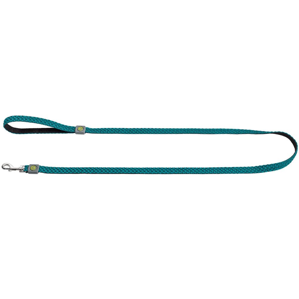 HUNTER Hilo Dog Lead Turquoise with Hand Strap Lightweight 3D Mesh Material Quick-Drying Weather-Resistant Easy Care Ideal for City and Training Size: 15/140 cm