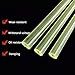 PU Polyurethane Hollow Rod, Length 500mm Dia 16-100mm Aperture 6 8 10mm Urethane Tubes Elastic Rubber Rods Translucent Plastic Sticks for Shock Absorption (Size : 40 * 8MM)