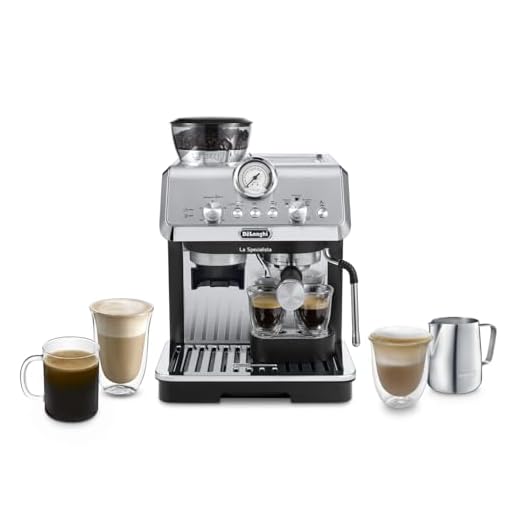 De'Longhi La Specialista Arte EC9155.MB Portafilter Machine, Espresso Machine with Grinder, 8 Grinding Levels, 15 Bar, 3 Temperatures, Milk Foam Nozzle, 1300 W, 1.5 L Tank, Stainless Steel/Black,