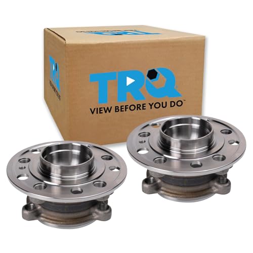 Image of TRQ 2 Piece Front Wheel Bearing & Hub Assembly Set Compatible with 2015-2023 Mercedes-Benz C300 2016-2018 C350e 2020-2021 CLS450 2017-2018 E300 2021-2023 E350 2018 E400 E43 AMG 2020-2023 E450 2016-20
