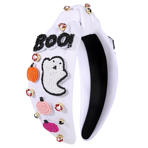 Halloween Headband for Women, Rhinestone Beaded - image 1
