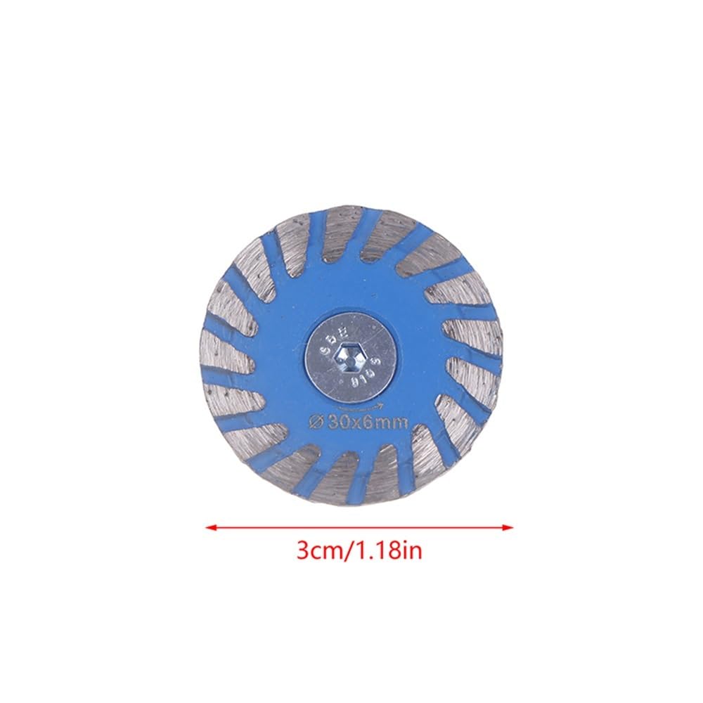 Diamentowe brzeszczoty do pił, Narzędzie do cięcia gwintów M14 z wyjmowaną tarczą tnącą kołnierzem granitu, marmuru, kamienia i betonu(3cm)