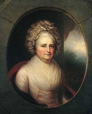Reproduction Martha Washington Rembrandt Peale pour grand salon élégant