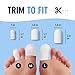 Dr. Frederick's Original Soft Gel Toe Protectors for Men & Women - 6 ct - Toe Caps for Foot Pain Relief - Sleeves for Ingrown Toenails, Corns, Calluses, and Blisters - Large - White