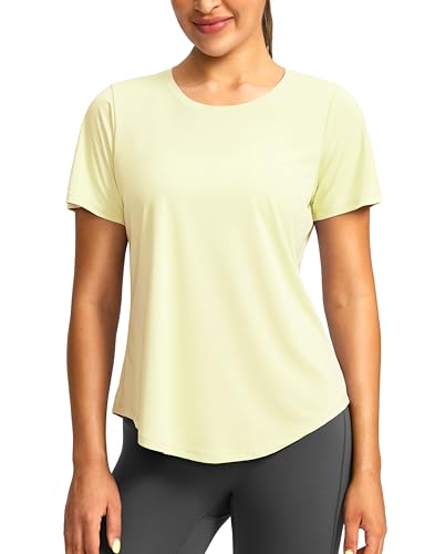 Image of Women's Short Sleeve Workout Shirts UPF 50+ Sun Protection T-Shirts Quick Dry Breathable Gym Running Hiking Tops for Women