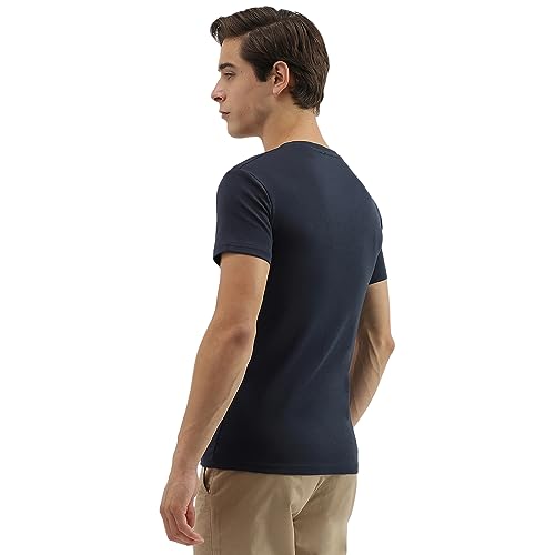 Image of UNITED COLORS OF BENETTON Men's Cotton Solid Regular Fit T-Shirt