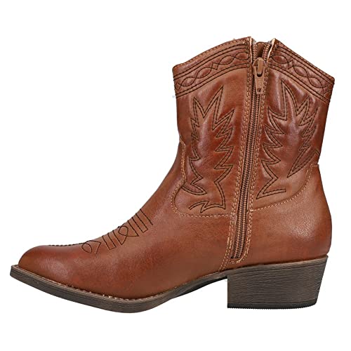 Coconuts by Matisse Womens PISTOL Faux Leather Zipper Cowboy, Western Boots3