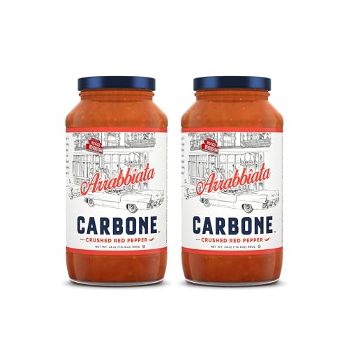Image of Carbone Arrabbiata Spicy Marinara Pasta Sauce, Italian, 2 Pack (24oz) | Italian Tomato Sauce, Fresh & All-Natural Ingredients, Vegan, Non-GMO, Gluten Free, Low Carb, No Added Sugar or Preservatives