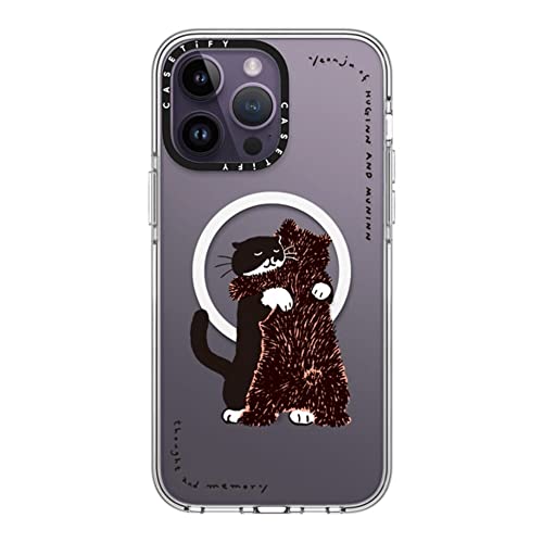 CASETiFY �N���A iPhone 14 Pro Max �P�[�X [���΂݂ɂ����f��/2m����̗����������N���A/MagSafe �ɑΉ�] - HUG by YEON JU