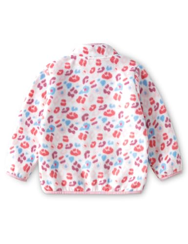 Image of Kids Printed Polar Fleece Jacket Toddler Baby Boys Girls Autumn Winter Warm Sherpa Lining Outerwear Soft Lightweight